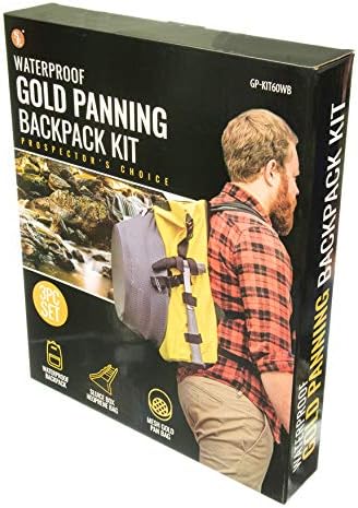 SE GPKIT60WB Gold Panning Backpack Waterproof Backpack Neoprene Sluice Box Bag Mesh Gold Pan Bag - Image 4