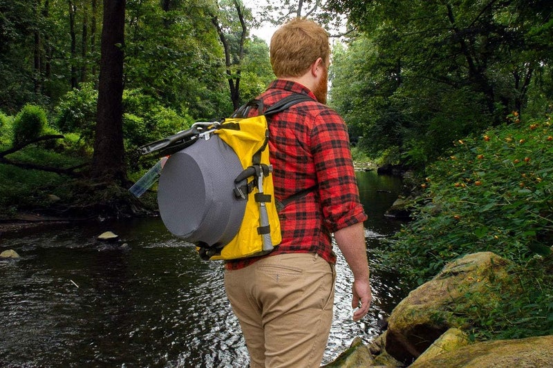 SE GPKIT60WB Gold Panning Backpack Waterproof Backpack Neoprene Sluice Box Bag Mesh Gold Pan Bag - Image 3