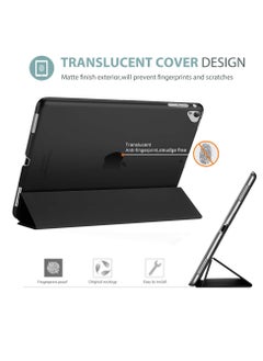 Procases Ipad Pro 12.9 2017 2015 Case Old Model 1St And 2Nd Gen Ultra Slim Lightweight Stand Smart Case Shell With Translucent Frosted Back Cover For Ipad Pro 12.9 Inch Black  - Image 3