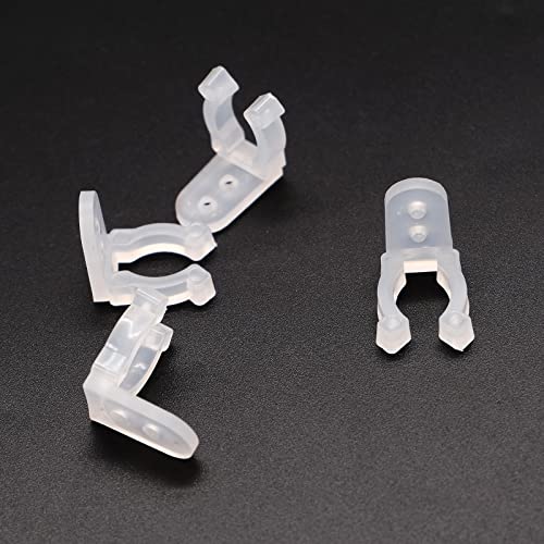 mxuteuk 100pcs 1/2 Inch LED Rope Light Clips Holder With 200 PCS Screws for Hanging Christmas Light Outdoor Wedding Patio LED Light Wall Mount G012-11-13 - Image 5