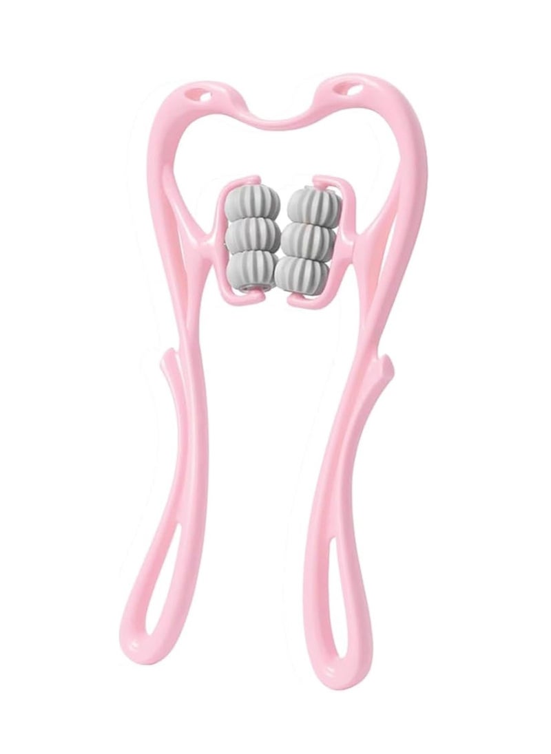 Cool Baby Neck Massager Roller with 6 Massage Balls, Deep Tissue Trigger Point Massage Tool  (PINK)  - Image 1
