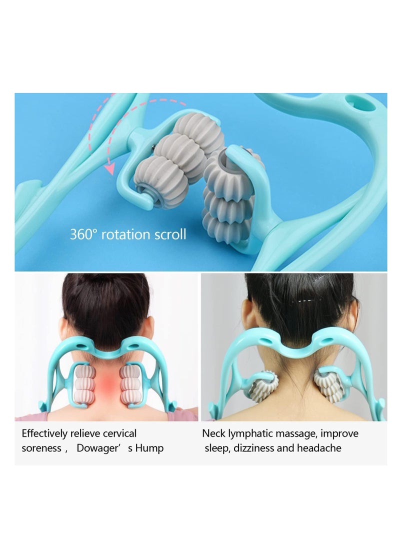 Cool Baby Neck Massager Roller with 6 Massage Balls, Deep Tissue Trigger Point Massage Tool  (PINK)  - Image 3