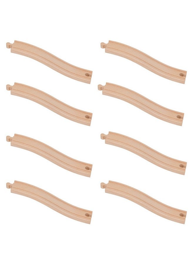 ألعاب خشبية للقطارات الصاعدة، حزمة من 8 قطع متوافقة مع جميع السكك الحديدية الخشبية الرئيسية بما في ذلك توماس بريو تشوجينجتون إيماجيناريوم