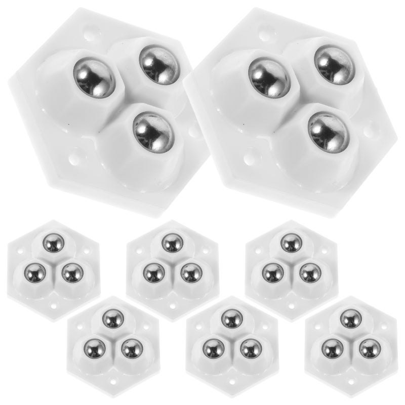 32Pcs Small Furniture Wheels: Heavy-Duty Mini Adhesive Swivel Casters - Universal Silent No-Drill Rollers for Cabinets Appliances & DIY Furniture - Image 1