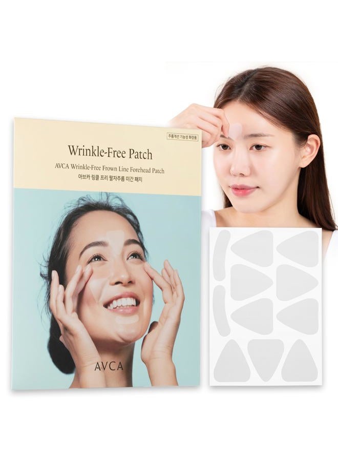 Avca Wrinkle Repair Patches for Frown Lines Forehead Lines and Smile-Line Patches - Korean Skin Care, The Anti Wrinkle Patch Non invasive Wrinkle Smoothers for Face Wrinkles 55p - Image 1