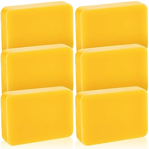 ERZA Yellow Pure Beeswax Block, Organic Natural Food Grade Wax, Triple Filtered, for DIY Beewax Making Candles Skin Care Lip Balm Soap Lotion, 200gm - Image 1