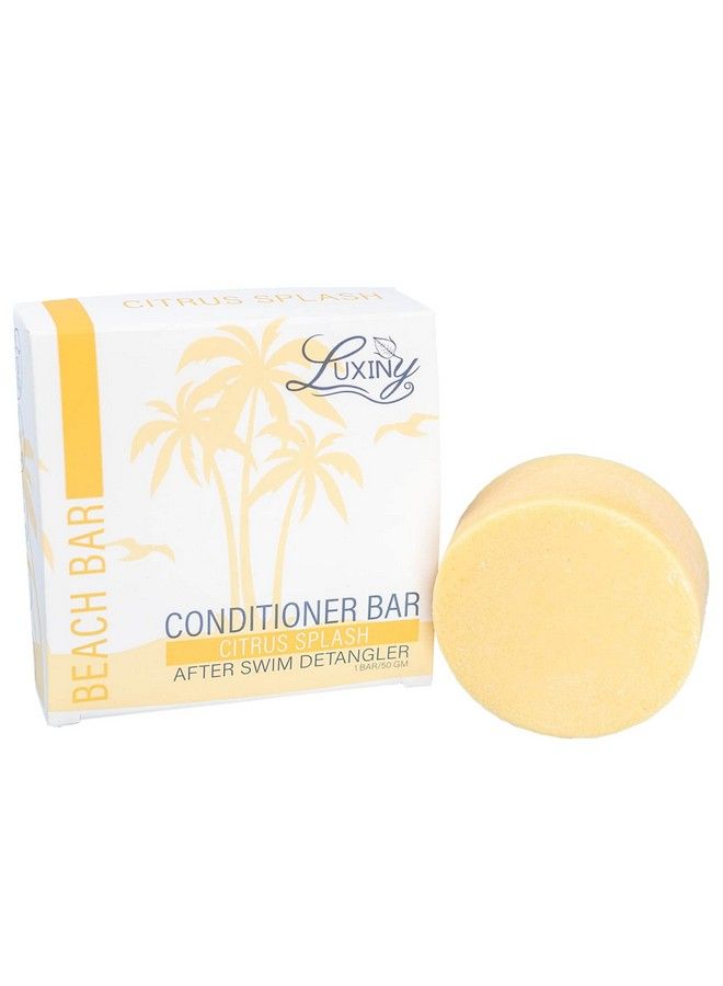 Luxiny Natural Conditioner Bars For Hair Made In Usa A Sulfate Free Conditioner Bar For Up To 70 Uses At Home Or As A Travel Conditioner All Hair Types 50G (Citrus Splash) - Image 1
