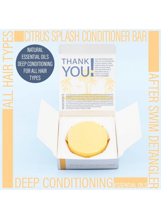 Luxiny Natural Conditioner Bars For Hair Made In Usa A Sulfate Free Conditioner Bar For Up To 70 Uses At Home Or As A Travel Conditioner All Hair Types 50G (Citrus Splash) - Image 4
