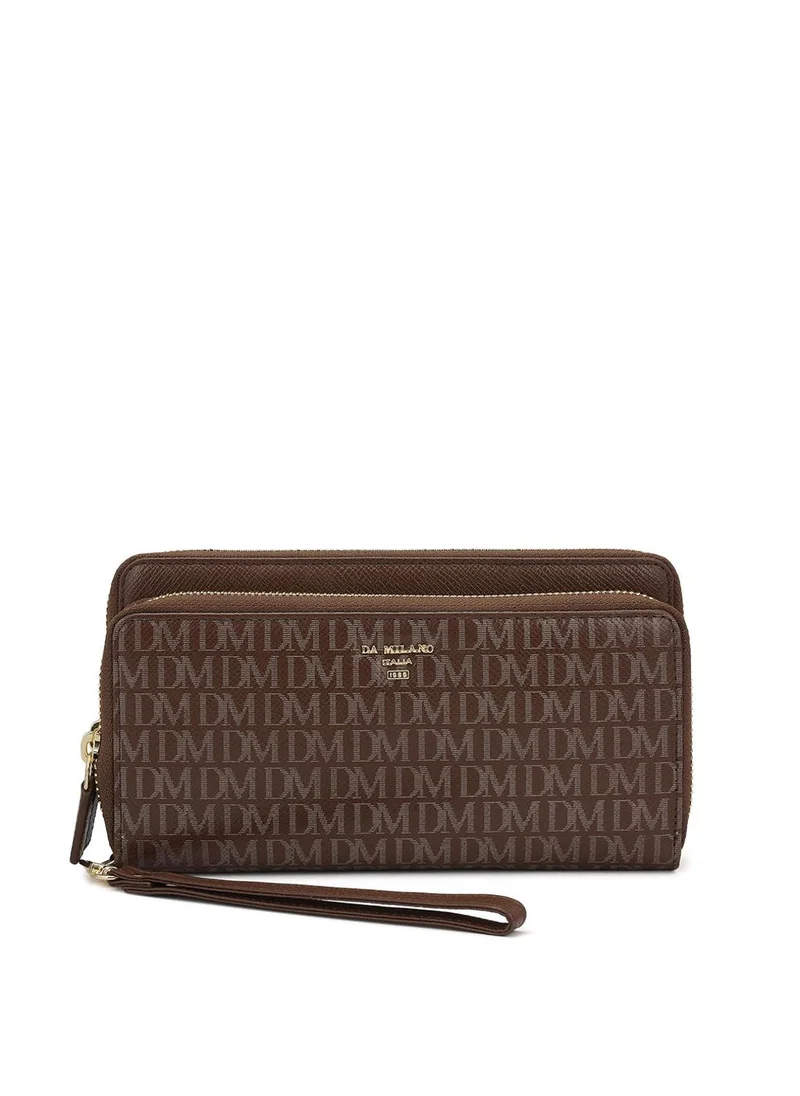 Da Milano Genuine Leather Brown Ladies Wallet