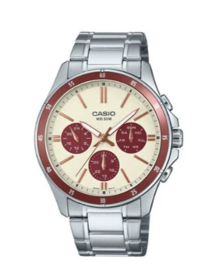 كاسيو ساعة كاسيو للرجال بتصميم عصري موديل MTP-1374D-5A2V - Image 1