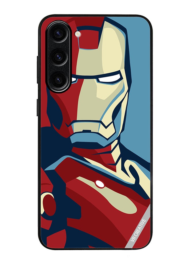 VR CREATIVE Protective Case Cover For Samsung Galaxy S24 Iron Man Red And Blue Design Multicolour - Image 1