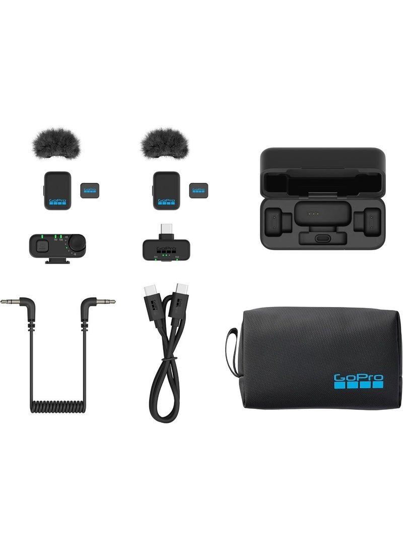 GoPro Wireless Mic Complete Kit 2 Transmitters | TRS Receiver | USB Receiver | Charging Case - Image 4