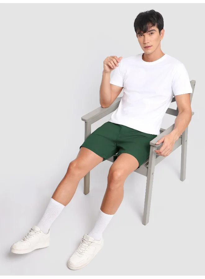 Beyoung Plain Bottle Green Mens Boxer