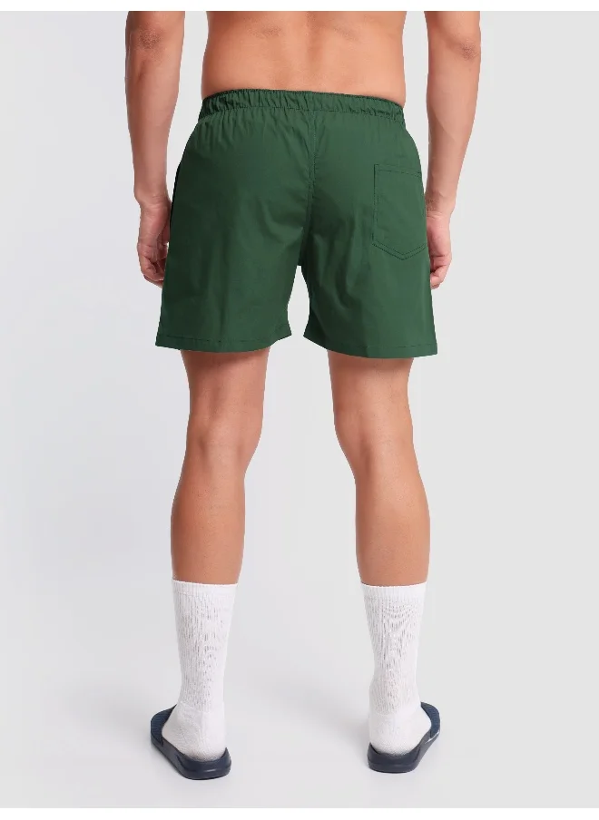 Beyoung Plain Bottle Green Mens Boxer