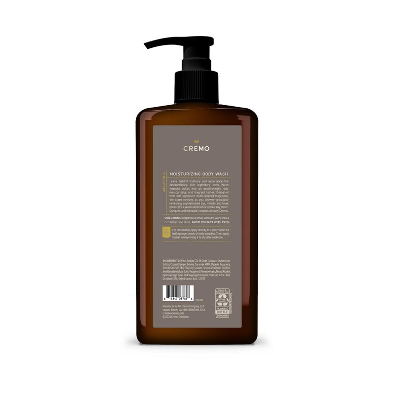Cremo Rich-Lathering Vintage Suede Body Wash for Men, A Vintage Suede with Notes of White Moss and Rich Amber, 32 Fl Oz - Image 4