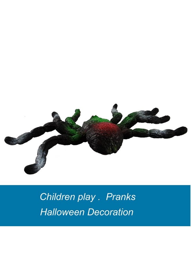 BOHS Jiggly Spider Mom And Spiderlings Stretch & Squeeze 4Piece Rubber Realistic Big Soft Halloween Squishy Toy Prank Bugs - Image 2