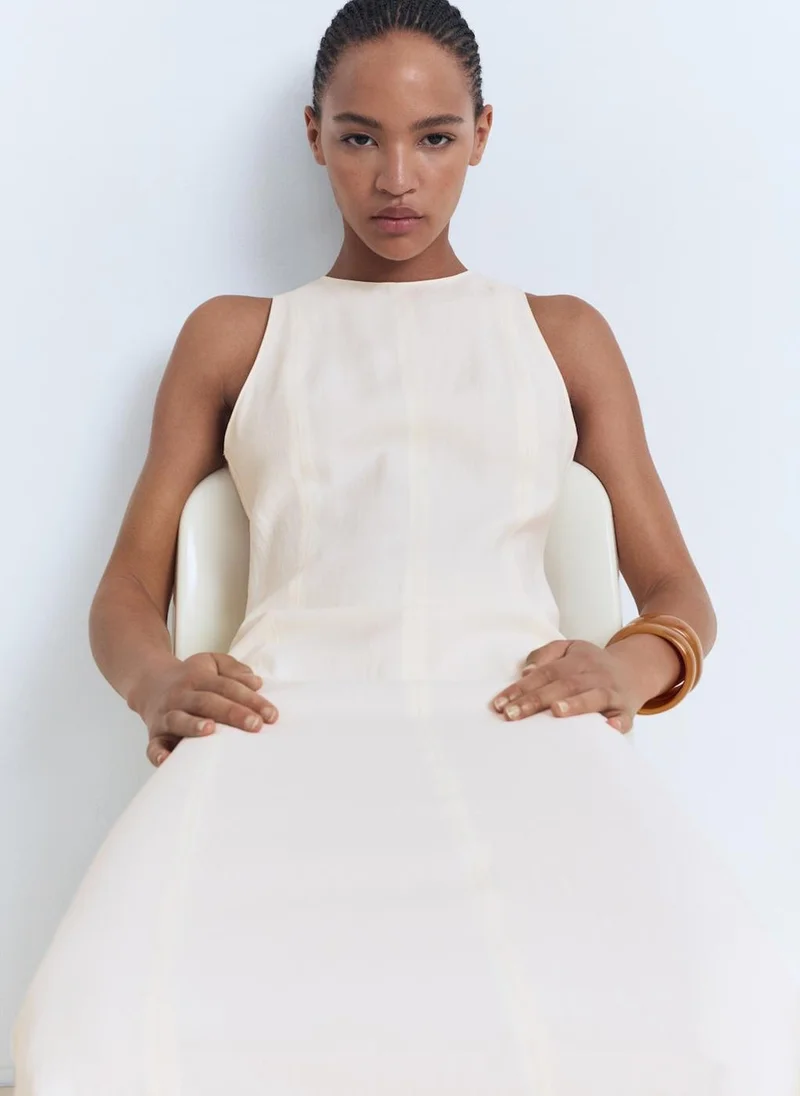 MANGO Flared Midi-Dress