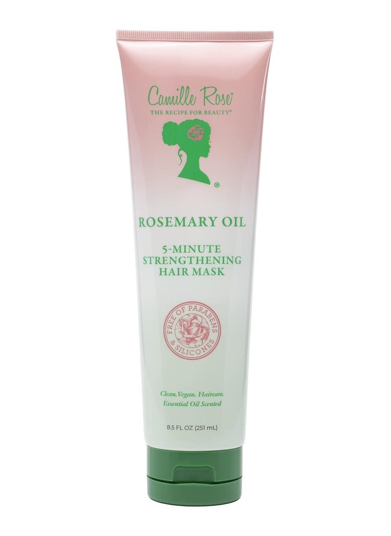Camille Rose - Camille Rose | 5 Minute Rosemary Oil Hair Strength | Castor Oil, Peppermint & Aromatic Fragrance to Encourage Hair Growth & Strengthen | Natural Deep Conditioner | 8 oz Fuel - Image 1