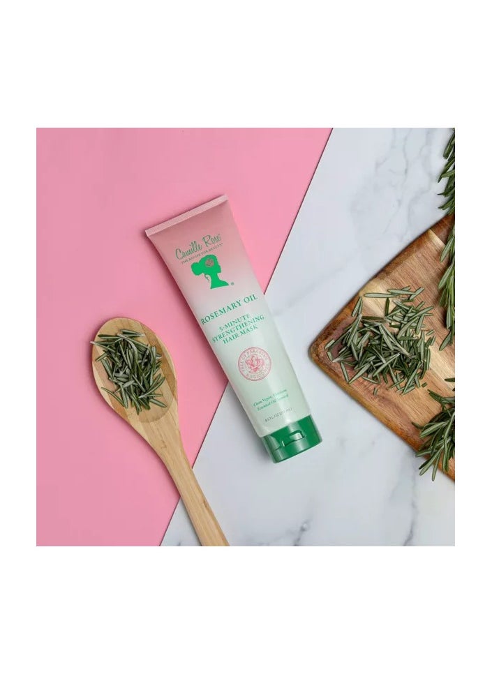 Camille Rose - Camille Rose | 5 Minute Rosemary Oil Hair Strength | Castor Oil, Peppermint & Aromatic Fragrance to Encourage Hair Growth & Strengthen | Natural Deep Conditioner | 8 oz Fuel - Image 1
