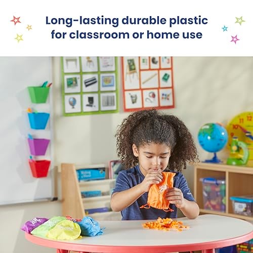 hand2mind Rainbow Lowercase Magnetic Letters, Plastic Magnetic Letters for Classroom, Alphabet Letters for Kids, Letter Recognition for Kindergarten, Word Building Letter Magnets for Kids (Set of 6) - Image 5