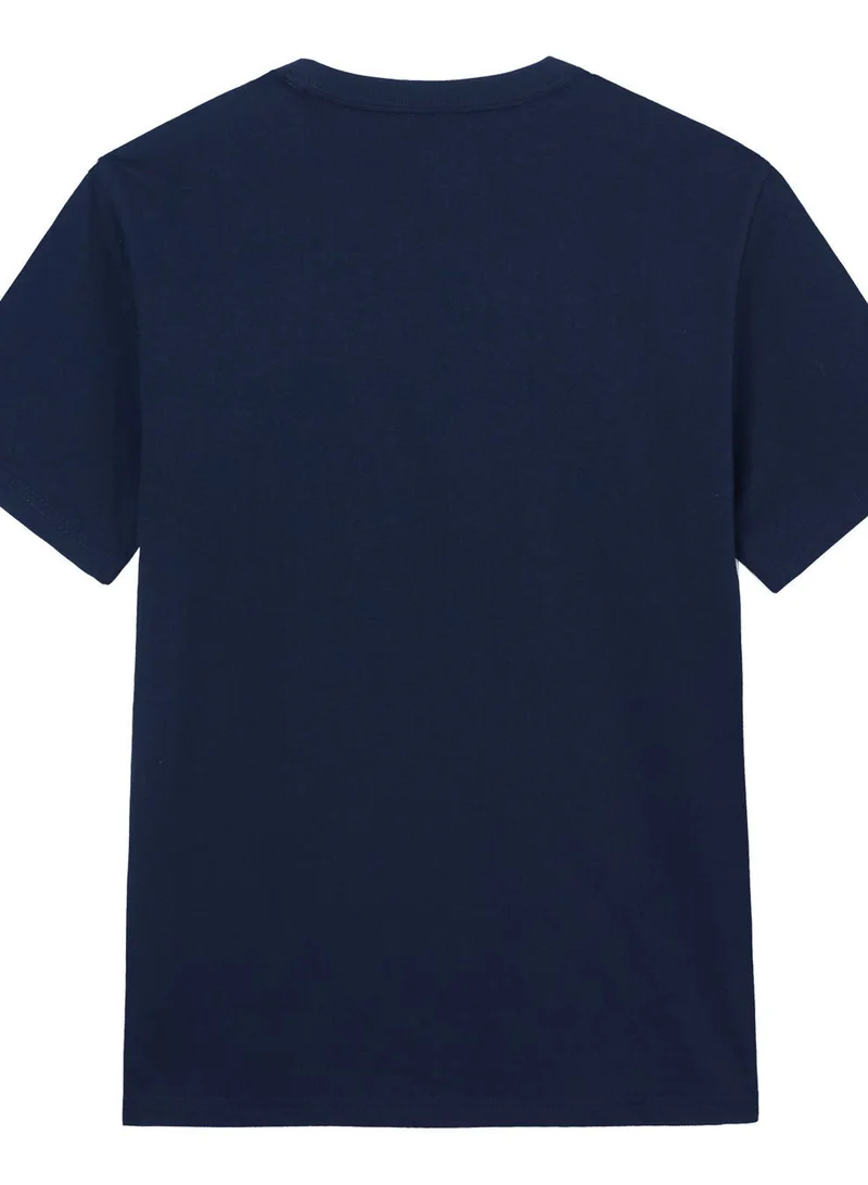 GIORDANO  Men’s Slim Cotton Crew Neck Signature Print Tee for Men | Best Price UAE