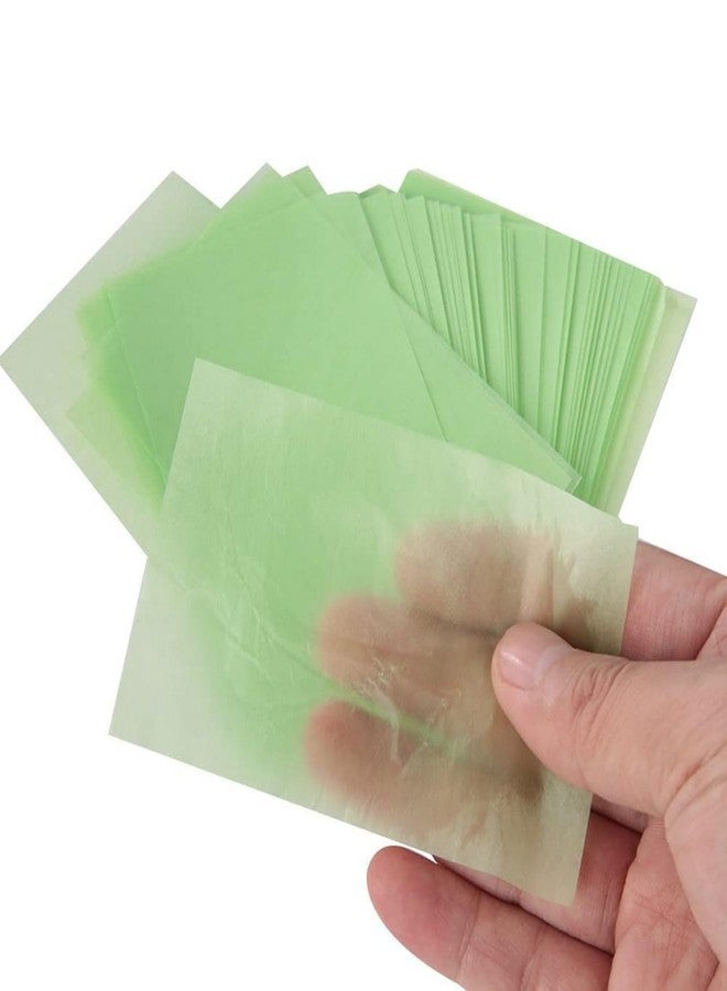 DAXANSTORE Green Tea Infused Premium Oil Blotting Sheets, Thick Facial Blotting Papers for Oily Skin, Acne Control, and Makeup-Friendly Shine Control - Portable Dispenser Pack for Women and Men (GREEN) - Image 3