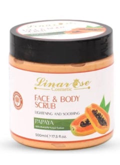 LINAROSE Face and body scrub with papaya extract 500 ml  - Image 1