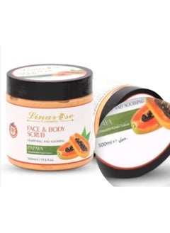 LINAROSE Face and body scrub with papaya extract 500 ml  - Image 2