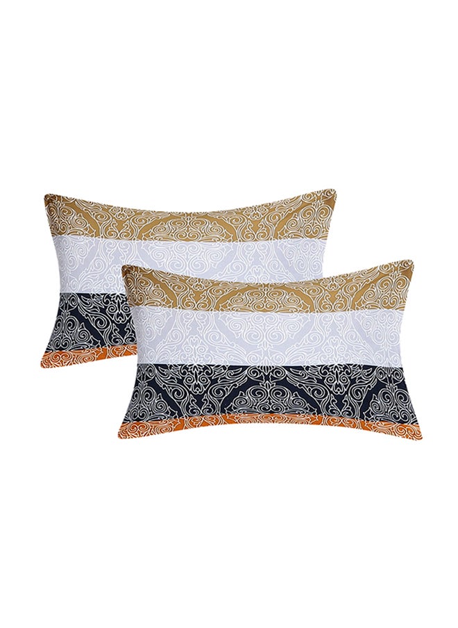 Status Contract Spring Summer Collection- Cotton Feel Double Bedsheet with 2 Pillow Covers for Bed Room, Home, Hotel-120 GSM, Stripped, 210 X 230 Cm  - Image 5