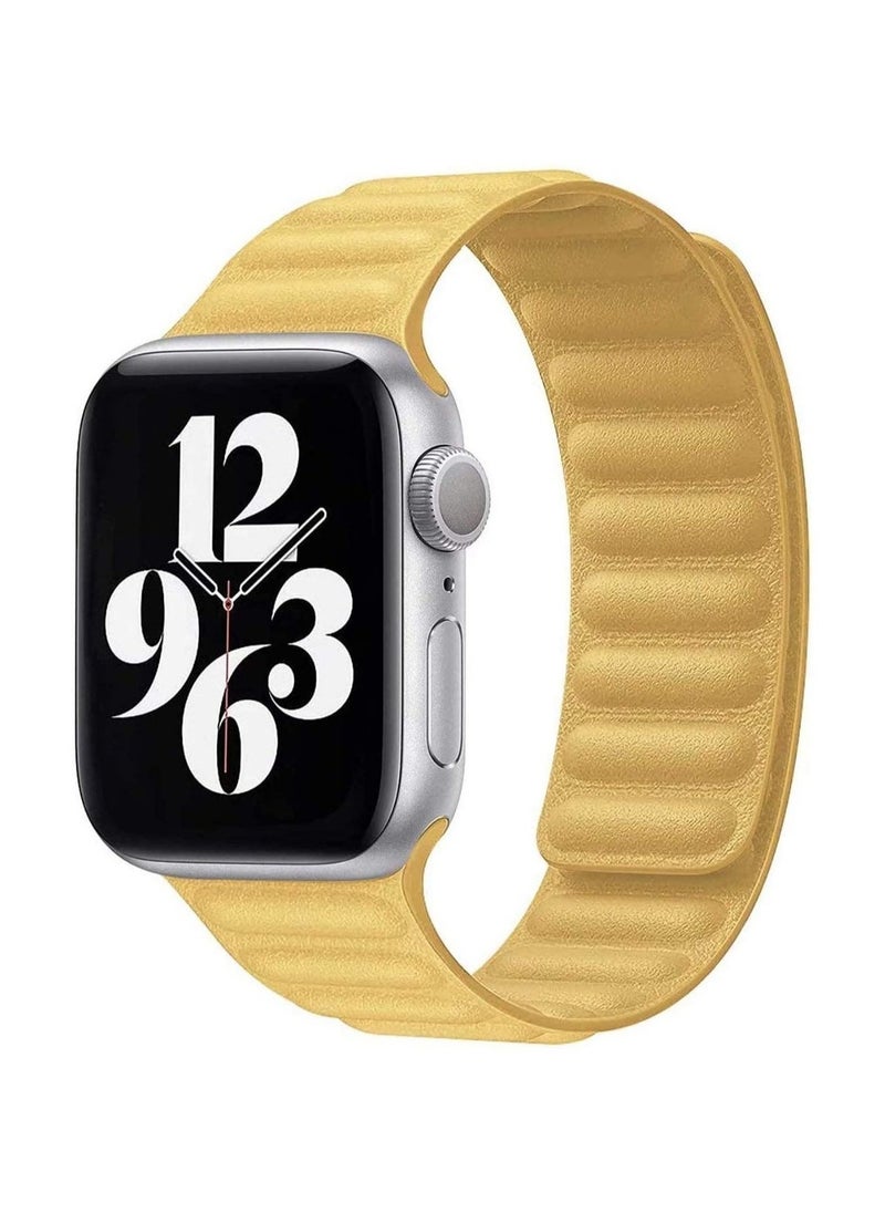 ELTRAZONE - Adjustable Leather Loop Wristband with Strong Magnetic Closure for Apple Watch Series 1,2,3,4,5,6,SE 42/44mm - Image 1