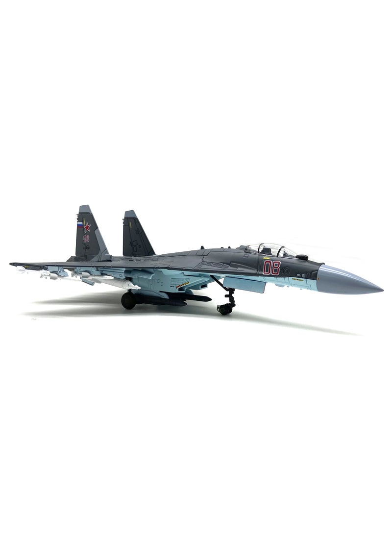 طائرات ديكاست 1/100 نموذج مقياس الطائرات SU 35 طائرة مقاتلة نموذج طائرة هجوم نماذج الطائرات العسكرية للبالغين  - Image 3