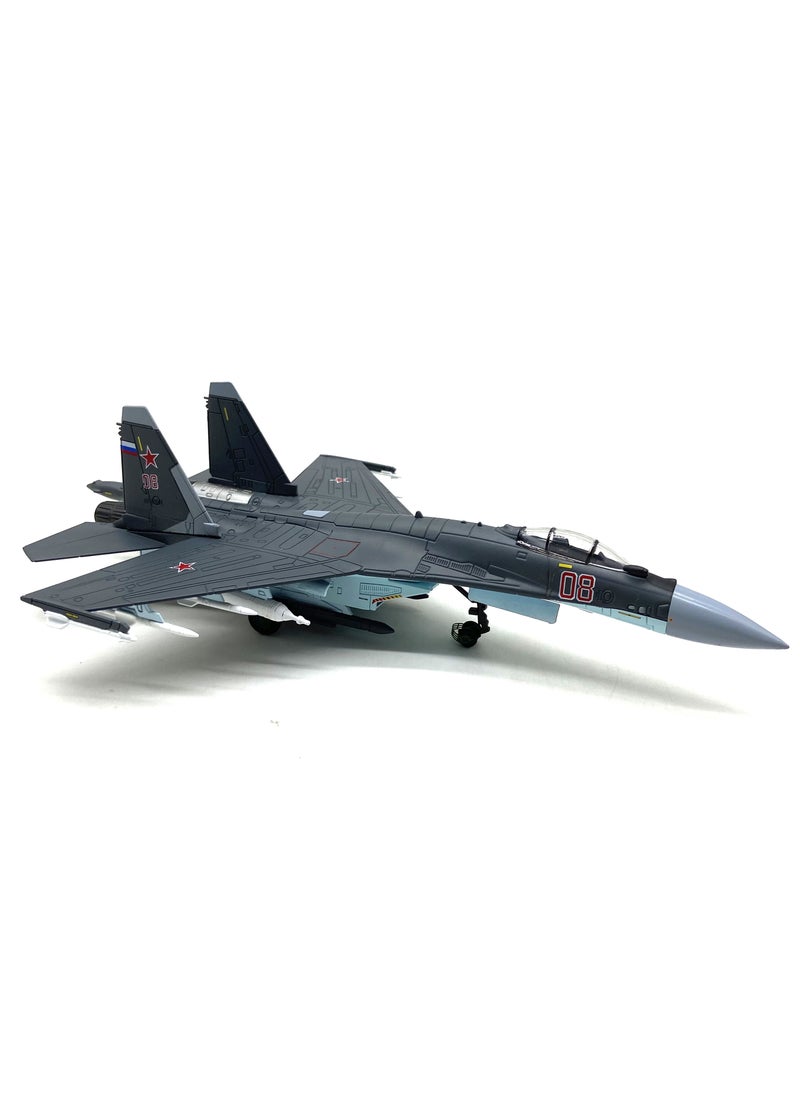 طائرات ديكاست 1/100 نموذج مقياس الطائرات SU 35 طائرة مقاتلة نموذج طائرة هجوم نماذج الطائرات العسكرية للبالغين  - Image 5
