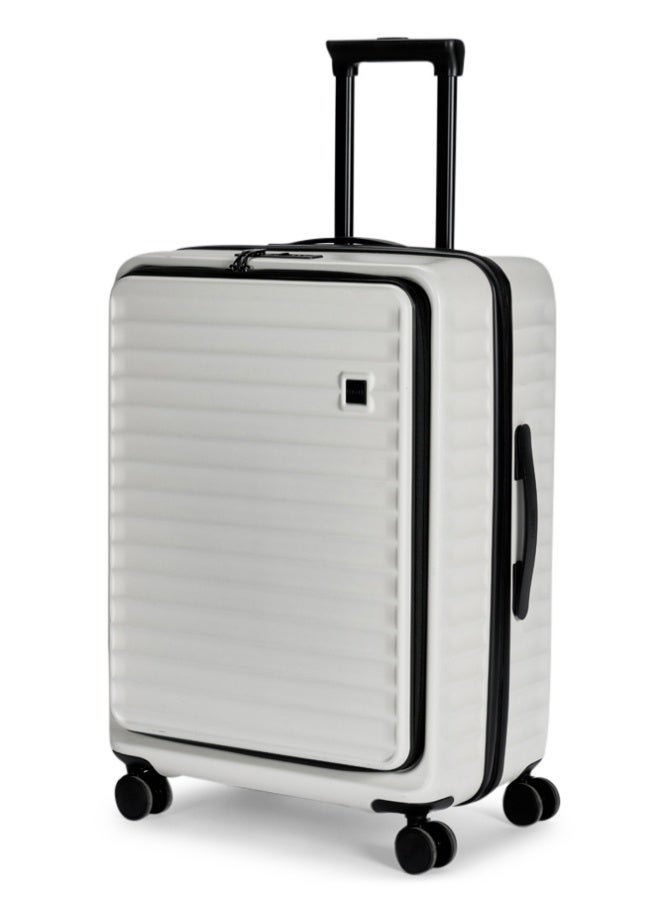 ليمرا طقم شنط سفر مكون من 3 حقائب أمتعة مصنوع من مادة بولي كربونات لون أبيض مقاس 28"/24"/20" بوصة - Image 3