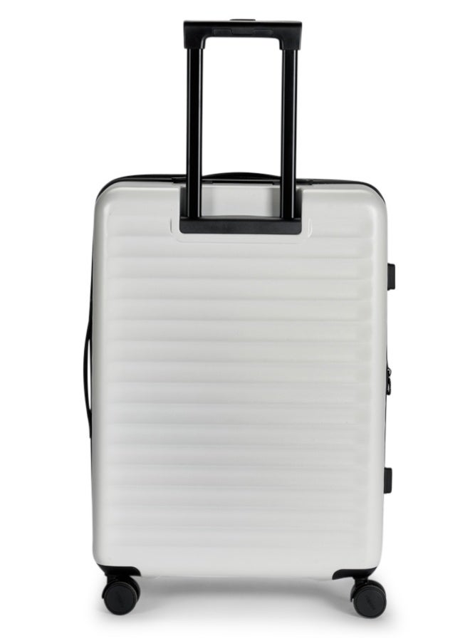 ليمرا طقم شنط سفر مكون من 3 حقائب أمتعة مصنوع من مادة بولي كربونات لون أبيض مقاس 28"/24"/20" بوصة - Image 4