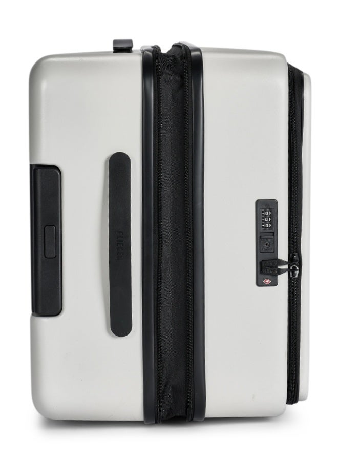 ليمرا طقم شنط سفر مكون من 3 حقائب أمتعة مصنوع من مادة بولي كربونات لون أبيض مقاس 28"/24"/20" بوصة - Image 5