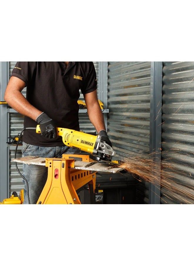 DEWALT - 180Mm 2200W Large Angle Grinder With Lock-On Switch  Yellow Black  Dwe493-B5  3 Year Warrnty - Image 1