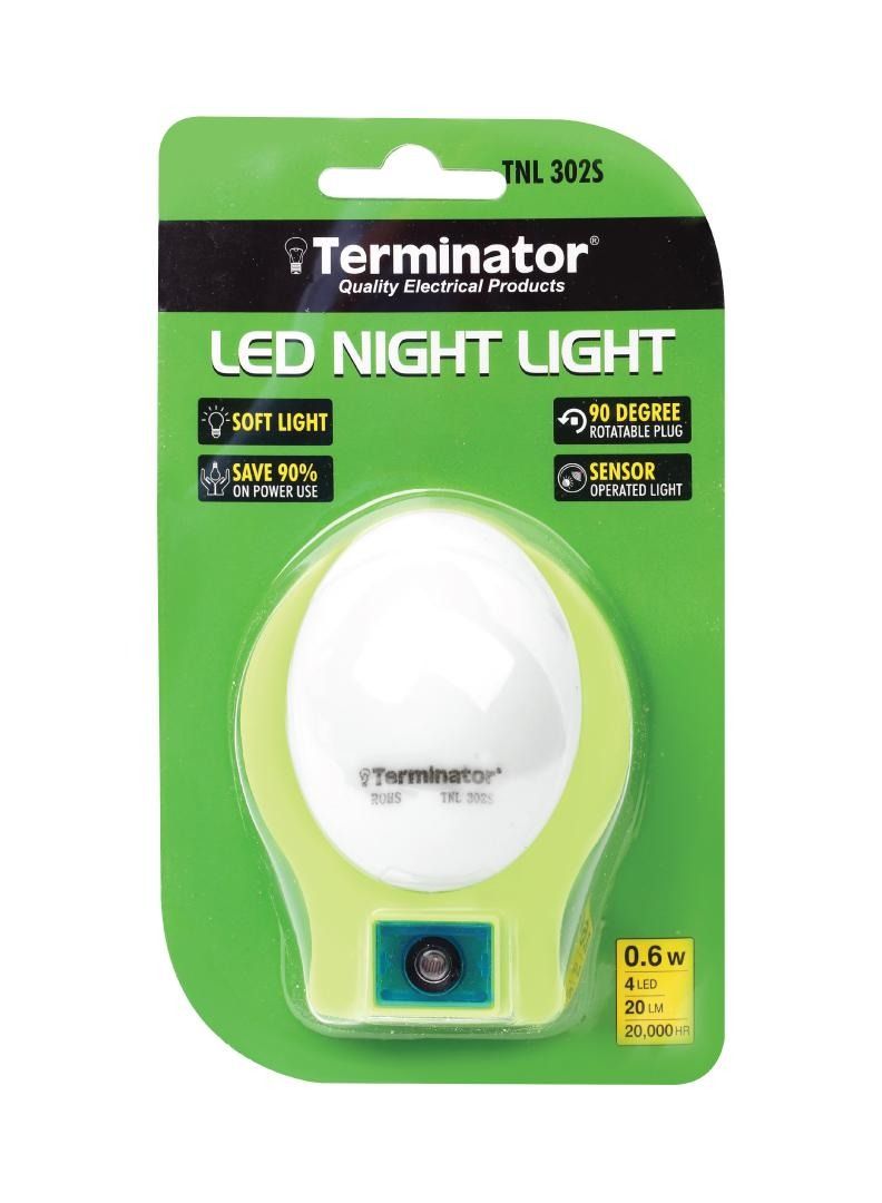 Terminator Sensor Night Light 13A 110-220V, 4LED, 0.6W, 20Lm Available in White, Pink, Yellow, Blue Green Colors in Doom Shape - Image 4