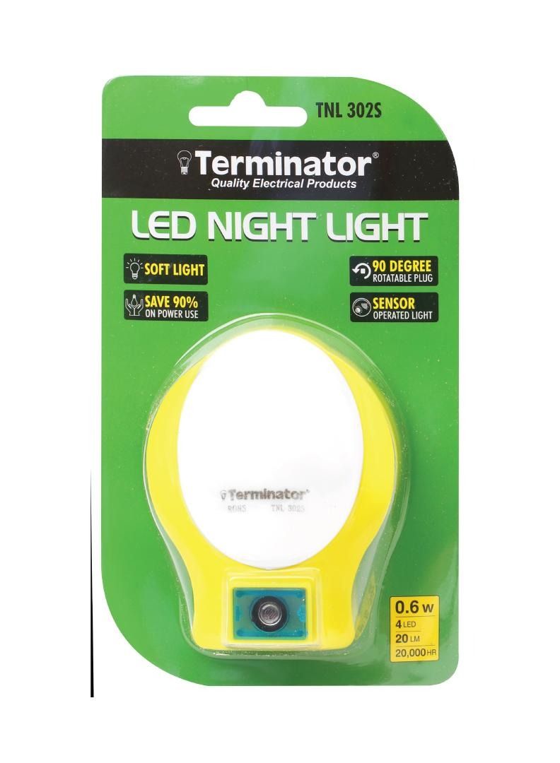 Terminator Sensor Night Light 13A 110-220V, 4LED, 0.6W, 20Lm Available in White, Pink, Yellow, Blue Green Colors in Doom Shape - Image 2