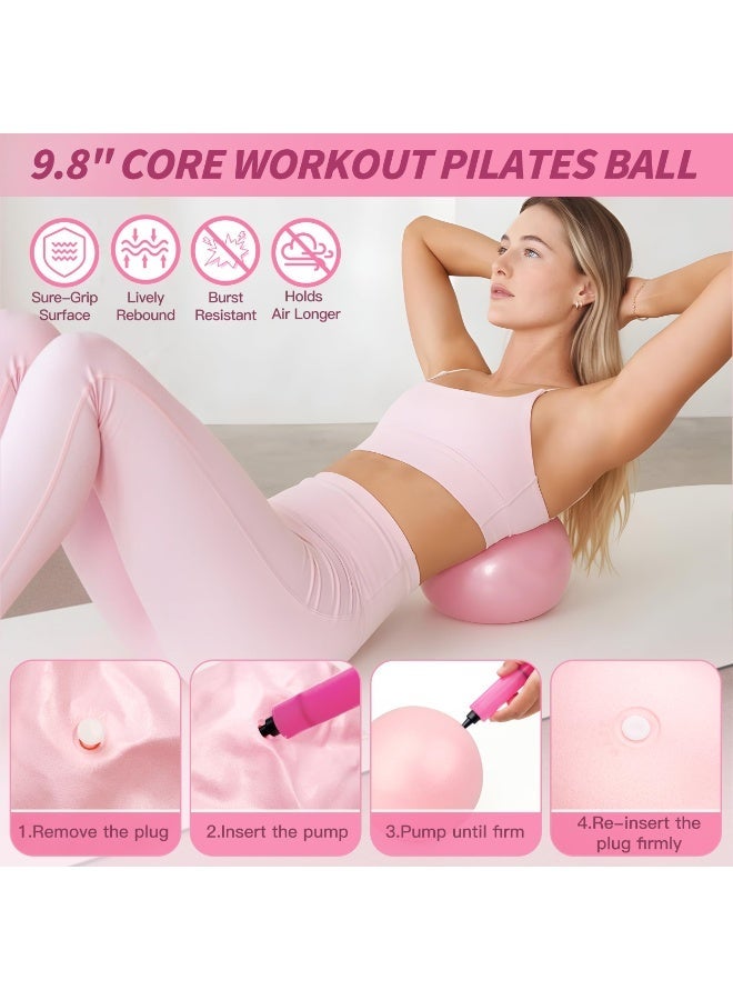 ASIV Pilates Kit 16-in-1 Home Workout Set – Includes 14.5" Pilates Ring, Yoga Ball, Resistance Bands, Ankle Weights, Sliding Discs, Non-Slip Socks & Storage Bag – Full Body Toning & Strength Training – Great Gift Idea - Image 4