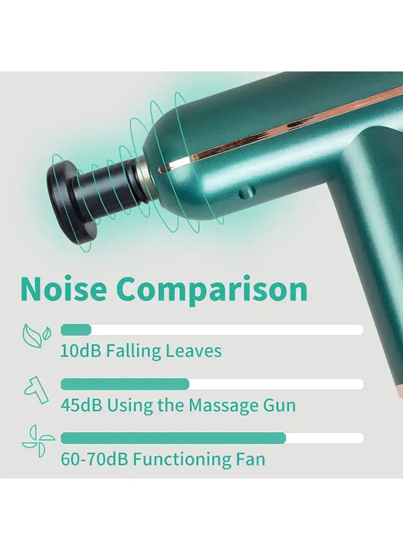 Generic Electric Massage Gun Portable Handheld Muscle Massager Gun Mini Electric Handheld Massagers with LCD Display and 4 Replaceable Massage Heads for Men Women Shoulder Neck and Back Massage  - Image 3