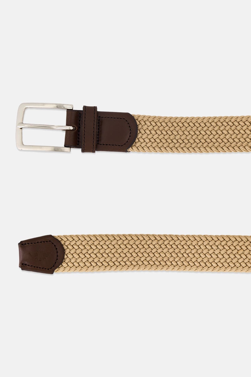 DOCKERS Men Braided Belt, Khaki - Image 2
