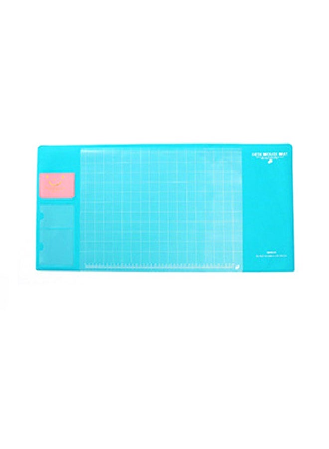 NIBEMINENT 2-Piece Creative Keyboard Mouse Mat Set Blue