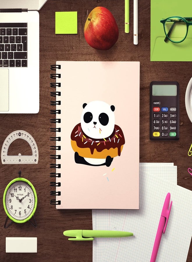 Vprint Quality Unruled Diary Notebook Drawing Pad Planner A5 Size,100 GSM 160 Pages(Panda in Donut) - Image 3
