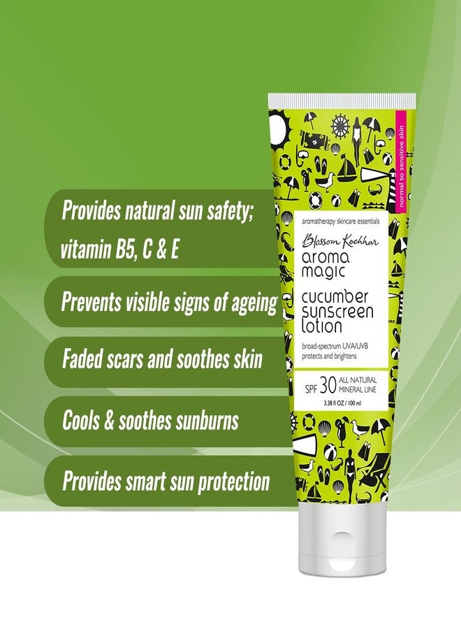 Aroma Magic Combo| Strawberry Face Wash- 100ml (All Skin)+ Cucumber Sunscreen Lotion (SPF 30)- 100ml (Sensitive Skin)| Pack Of 2 - Image 2