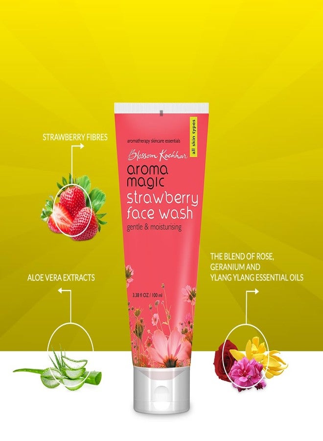 Aroma Magic Combo| Strawberry Face Wash- 100ml (All Skin)+ Cucumber Sunscreen Lotion (SPF 30)- 100ml (Sensitive Skin)| Pack Of 2 - Image 5