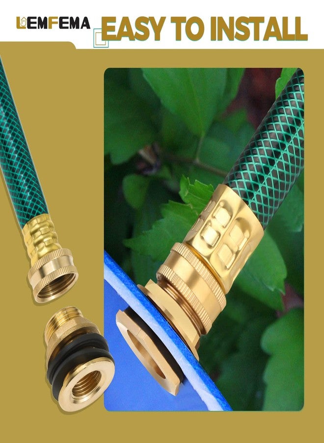 Lemfema 2PCS Rain Barrel Linking Kit - 2 x 14inch Hose and 4 x Brass Bulkhead Tank Fittings - Image 4