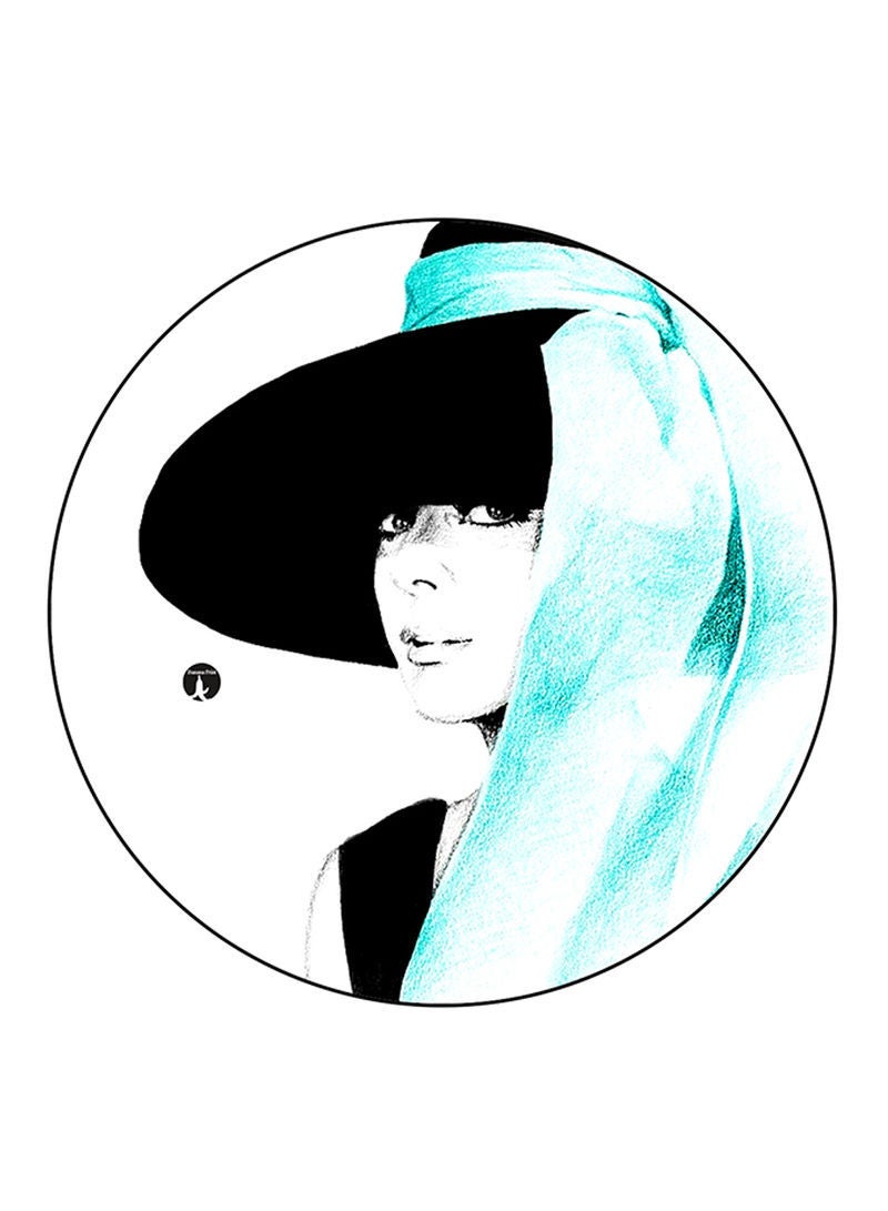 RKN Woman Printed Mouse Pad  Green/Black