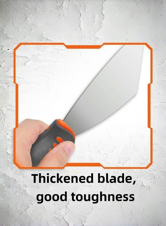 Putty Knife  2 & 5 inch- Anti-Bending Corrosion Resistant Steel Scraper for Varnish Caulk Paint spreading and removal on Wood, Metal, Painting Canvas, Walls, Windows, and Floors  - Image 5