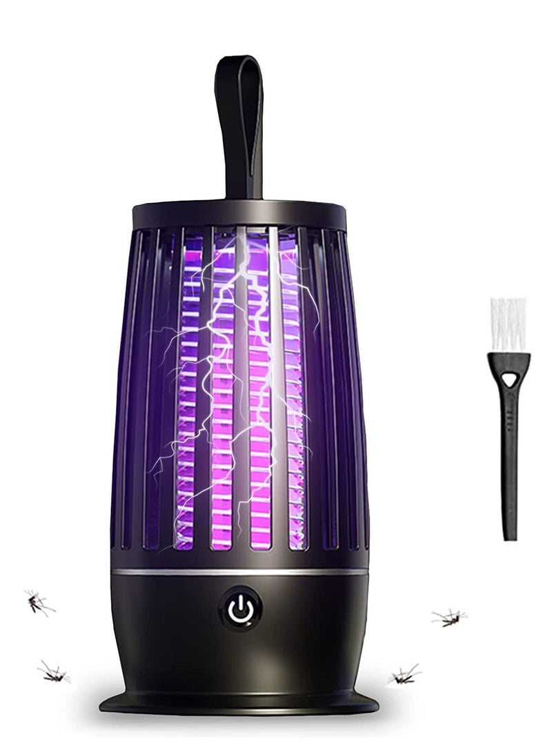 Gonice Bug Zapper,Rechargeable Mosquito Killer Indoor Electric Fly Trap with Light and Hanging Loop Killing Lamp Portable LED for Home, Bedroom, Outdoor, Camping, Backyard  - Image 1