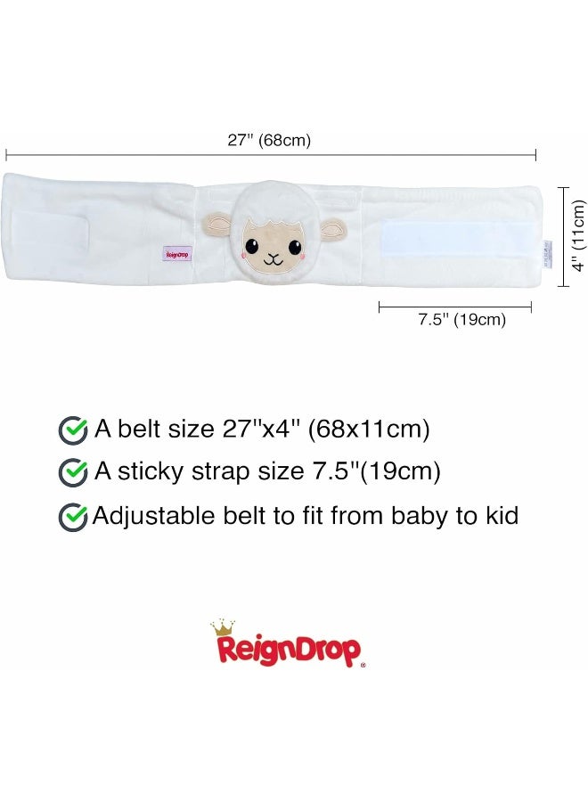 ReignDrop ريجن دروب لتخفيف المغص للمواليد الجدد – مجموعة تخفيف الغاز مع حزام البطن، حزمة جل، حقيبة تخزين – حزام بطن مهدئ دافئ أو بارد (حزمة جل خروف) - Image 2